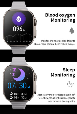 2022 VWAR ZD8 Ultra MAX Smart Watch Series 8 Titanium Alloy 1:1 49mm Case Bluetooth Call NFC ECG IP68 Waterproof Smartwatch Men ALODIA STORE