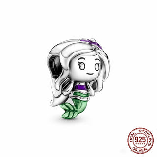 new 100% 925 sterling silver disney charm of ley 925 Chain Beaded Suitable For Ladies Original Pandora Bracelet DIY Jewelry ALODIA STORE