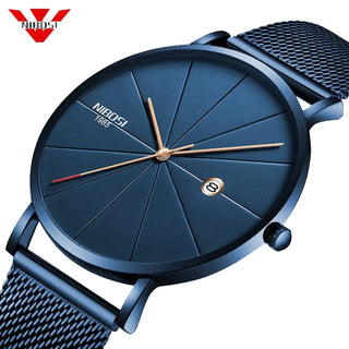 NIBOSI Ultra Thin Fashion Men Watch Top Luxury Brand Business Quartz Watches Waterproof Sports Watch Men Clock Relogio Masculino ALODIA STORE