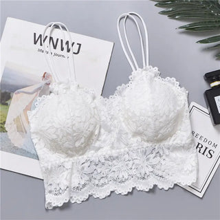 Lace Bra Beauty Back Bralette Women Sexy Wrapped Chest Camisole Tube Top Bottoming Vest Gathered Student Girl Underwear ALODIA STORE