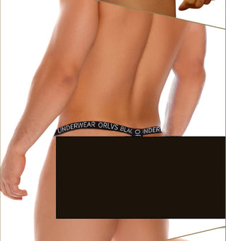 ORLVS Sissy Bikini Mens Jockstrap Men Thong Sexy Gay Man's Underwear Men's Thongs Modal Penis Pouch Low Waist G-strings Lingerie ALODIA STORE