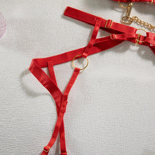 MIRABELLE Padded Lingerie For Women Sexy porn Underwear Women Body Fine Bra and Panty Set Luxury Garter With Chain Bilizna Set ALODIA STORE