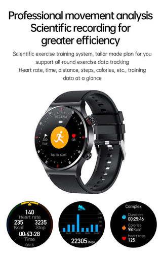 2022 New Bluetooth Call Smart Watch Men Sports Fitness Tracker Waterproof Smartwatch Large HD screen for huawei Xiaomi phone+box ALODIA STORE