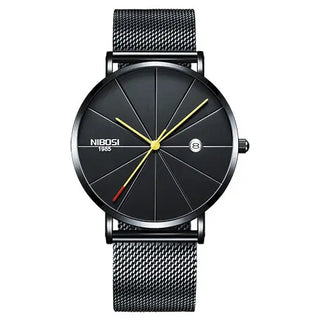 NIBOSI Ultra Thin Fashion Men Watch Top Luxury Brand Business Quartz Watches Waterproof Sports Watch Men Clock Relogio Masculino ALODIA STORE