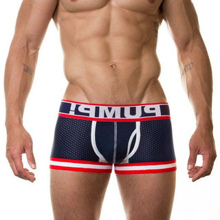 Lingeries Cotton Patchwork Low waist Sexy Men Underwear Boxer Shorts New Trunks Mens Boxershorts Underware Boxers Funny ALODIA STORE
