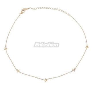 Enfashion Geometric Triangle Circle Star Choker Necklace Gold color Necklaces Pendants Stainless Steel Necklace Women chocker ALODIA STORE