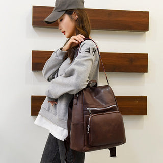 Fashion Anti-theft Women Backpacks Famous Brand High leather ALODIA STORE