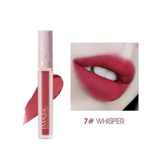 IMAGIC New12-Color Liquid Lipstick Matte Makeup Lips Silky-Smooth Long-Lasting Gloss High Pigment Lip&Cheek Waterproof Lip Mud ALODIA STORE