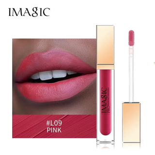 IMAGIC Lipgloss Matte 20 Colors Lip Gloss Velvety Lipstick Liquid Matte Waterproof Lip Tint Full & rich Sexy Lip Makeup Cosmetic ALODIA STORE