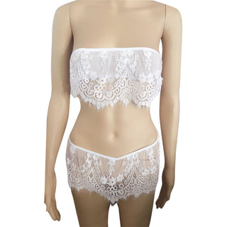 Lady Sexy Lingerie Lace Embroidery Bra Set Women Push Up Underwear Set Bra and Panty Set Cup for Female Lingerie ALODIA STORE