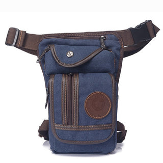 High Quality Men's Canvas Drop Leg Bag Military Motorcycle Multi-purpose Messenger Shoulder Bags Belt Hip Bum Waist Fanny Pack ALODIA STORE