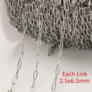 No Fade 2Meters Stainless Steel Chains for Jewelry Making DIY Necklace Bracelet Accessories Gold Chain Lips Beads Beaded Chain ALODIA STORE