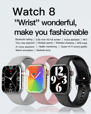 2023 Smart Watch Women Series 8 2.0 " Screen Bluetooth Call Heart Rate Blood Pressure Men Smartwatch for Apple Watch IWO Watch 8 ALODIA STORE