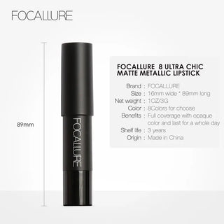 FOCALLURE 27 Colors Matte Lipstick High Gloss Crayons Long Lasting Waterproof Lip Makeup Cosmetics ALODIA STORE
