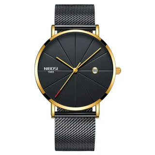 NIBOSI Ultra Thin Fashion Men Watch Top Luxury Brand Business Quartz Watches Waterproof Sports Watch Men Clock Relogio Masculino ALODIA STORE
