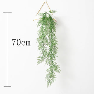 Artificial Plant Vines Wall Hanging Rattan Leaves Branches Outdoor Garden Home Decoration Plastic Fake Silk Leaf Green Plant Ivy ALODIA STORE