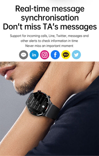 LIGE ECG+PPG Bluetooth Call Smart Watch Men 2022 Sports Bracelet NFC Waterproof Custom Watch Face Men SmartWatch For IOS Android ALODIA STORE