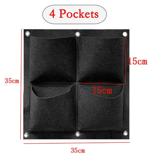 NEW Wall Hanging Pockets Planting Bags Flower Pot Waterproof Grow Bag Garden Planter Vertical Suculentas Plant Pot Home Decor ALODIA STORE