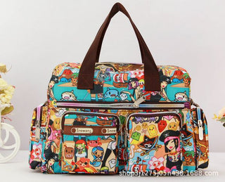 Ladies LargeCapacity Waterproof Tote Bag Flower ALODIA STORE