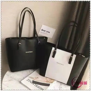 New Women's Handbags Simple Shoulder Bag Large Capacity Leather Fashion Korean Tote Bag Trendy Leisure Office Lady Bags ALODIA STORE