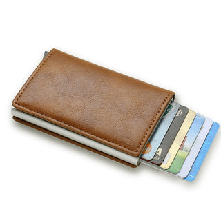 Leather Bank Card Wallet ALODIA STORE