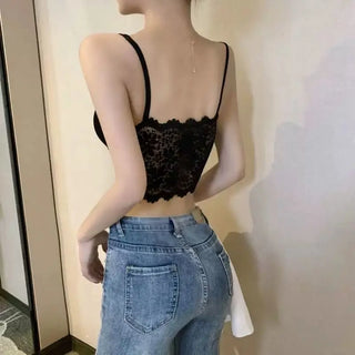 Lace Bra Beauty Back Bralette Women Sexy Wrapped Chest Camisole Tube Top Bottoming Vest Gathered Student Girl Underwear ALODIA STORE