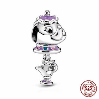 new 100% 925 sterling silver disney charm of ley 925 Chain Beaded Suitable For Ladies Original Pandora Bracelet DIY Jewelry ALODIA STORE