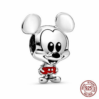 new 100% 925 sterling silver disney charm of ley 925 Chain Beaded Suitable For Ladies Original Pandora Bracelet DIY Jewelry ALODIA STORE