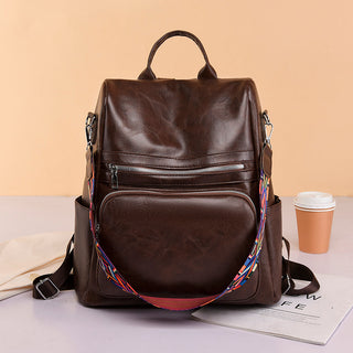 Fashion Anti-theft Women Backpacks Famous Brand High leather ALODIA STORE