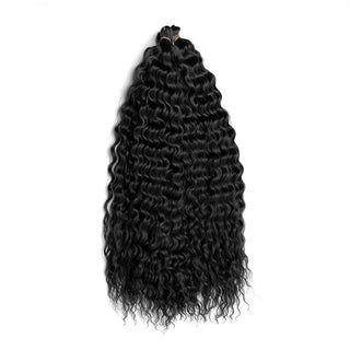 Synthetic Curl Hair Water Wave Pink 22 Inch Deep Wave Braiding Hair Extension Crochet Hair Synthetic Goddess Braiding Hair ALODIA STORE