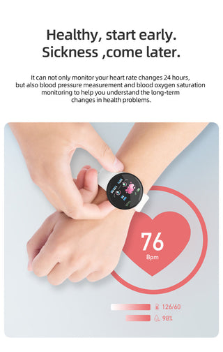 Twitch  Smart Watch Men Women Bluetooth Fitness Tracker Bracelet Sport Heart Rate Blood Pressure Kids Smartwatch for IOS Android ALODIA STORE