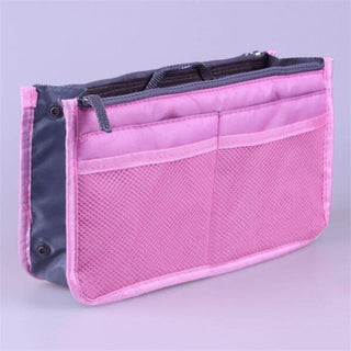 Nylon Cosmetic Bags For Women Tote Insert Double Zipper Makeup ALODIA STORE