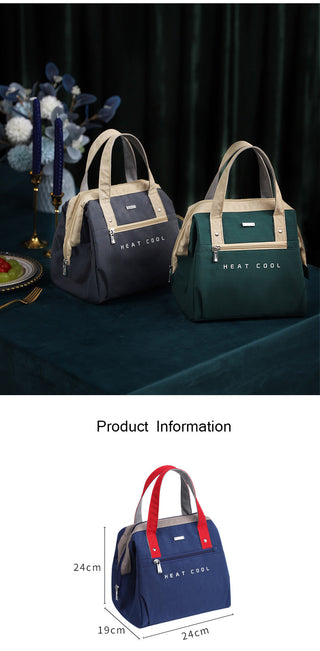 Fresh Cooler Bags Large Lunch Bag Women Waterproof Concise Convenient Thermal Breakfast Box Portable Picnic Travel Food Storage ALODIA STORE