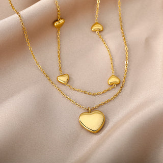 Stainless Steel Geometry Star Moon Butterfly Pendant Multilayer Chain Choker Necklace For Women Wedding Accessories Dropshipping ALODIA STORE