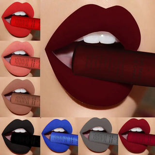 QIBEST Liquid Lipstick Waterproof Lip Gloss 34 Colors Matte Lipstick Long lasting Lipgloss Cosmetics Lips Makeup Nude Maquiagem - Alodia Store