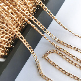 No Fade 2Meters Stainless Steel Chains for Jewelry Making DIY Necklace Bracelet Accessories Gold Chain Lips Beads Beaded Chain ALODIA STORE