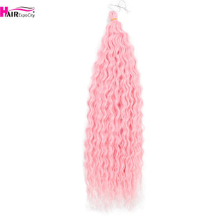 Ariel Curl Deep Wave Braiding Hair Extension Natural Synthetic African Afro Hair Water Twist Crochet Braids Hair Expo City ALODIA STORE