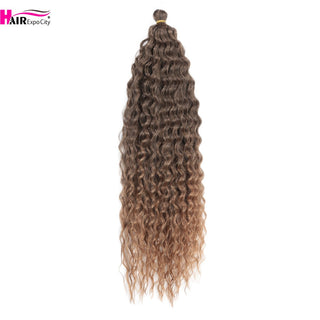 Ariel Curl Deep Wave Braiding Hair Extension Natural Synthetic African Afro Hair Water Twist Crochet Braids Hair Expo City ALODIA STORE