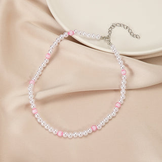Trendy Love Pearl Necklace Female Personality Travel Party Fashion Clavicle Necklace Accessories collar perlas collar ALODIA STORE