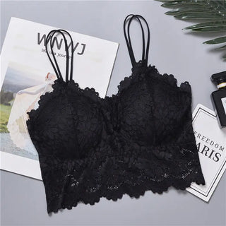 Lace Bra Beauty Back Bralette Women Sexy Wrapped Chest Camisole Tube Top Bottoming Vest Gathered Student Girl Underwear ALODIA STORE