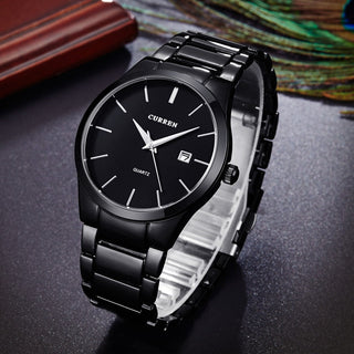 CURREN Top Brand Luxury Fashion Simple Men Watches Slim Steel Strap Waterproof Watch for Man Quartz Business Watch Clock 8106 ALODIA STORE