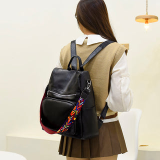 Fashion Anti-theft Women Backpacks Famous Brand High leather ALODIA STORE
