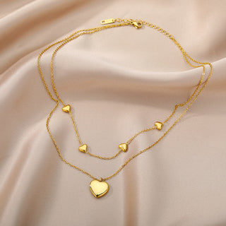 Stainless Steel Geometry Star Moon Butterfly Pendant Multilayer Chain Choker Necklace For Women Wedding Accessories Dropshipping ALODIA STORE