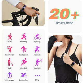 New Sports Smart Watch Men Women 1.47-inch Full Touch Fitness Tracker IP67 Waterproof Smartwatch For Huawei Xiaomi Phone ALODIA STORE