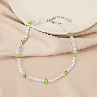 Trendy Love Pearl Necklace Female Personality Travel Party Fashion Clavicle Necklace Accessories collar perlas collar ALODIA STORE