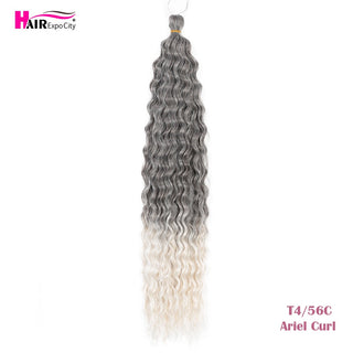 Ariel Curl Deep Wave Braiding Hair Extension Natural Synthetic African Afro Hair Water Twist Crochet Braids Hair Expo City ALODIA STORE
