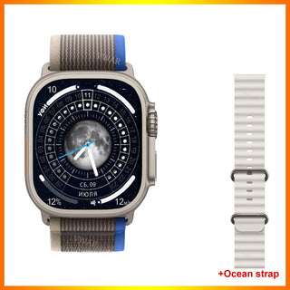 2022 VWAR ZD8 Ultra MAX Smart Watch Series 8 Titanium Alloy 1:1 49mm Case Bluetooth Call NFC ECG IP68 Waterproof Smartwatch Men ALODIA STORE
