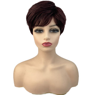 Short Ombre Blonde Wig Synthetic Bob Straight Hair With Bangs Women Natural Daily Wear Wig ALODIA STORE