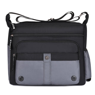 Men Canvas Shoulder Bag Multifunction Casual Travel Crossbody Bags Vintage Solid Zipper Men Messenger Top-handle Handbags ALODIA STORE