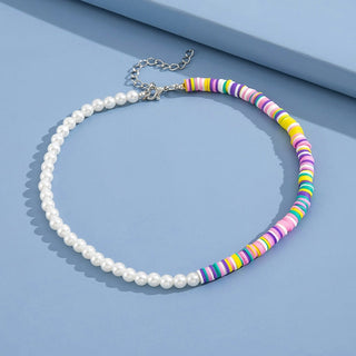 Trendy Love Pearl Necklace Female Personality Travel Party Fashion Clavicle Necklace Accessories collar perlas collar ALODIA STORE